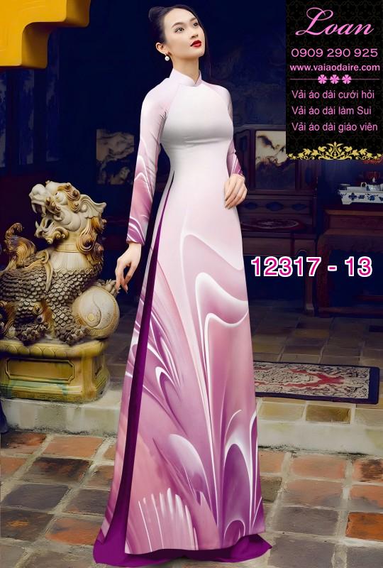 Vải áo dài hoa văn lập thể Vải áo dài hoa văn lập thể