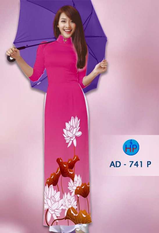 Vải áo dài cánh Sen