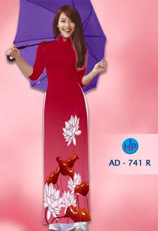 Vải áo dài cánh Sen