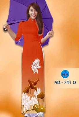 Vải áo dài cánh Sen-DT 1234