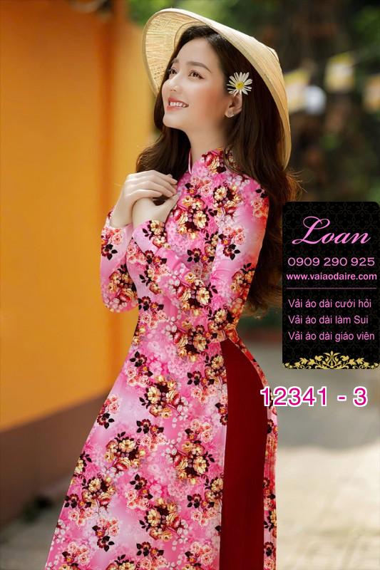 Vải áo dài hoa nhí nhẹ nhàng