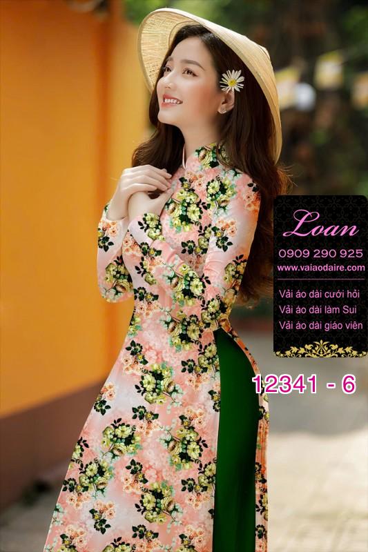 Vải áo dài hoa nhí nhẹ nhàng