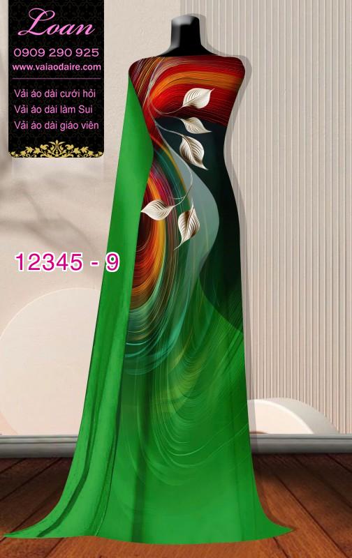 Vải áo dài hoa in 3D
