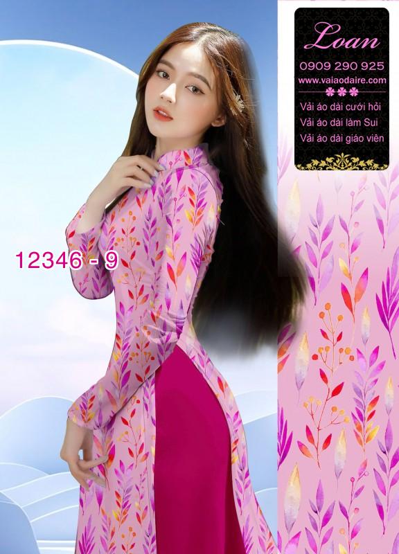 Vải áo dài hoa in 3D