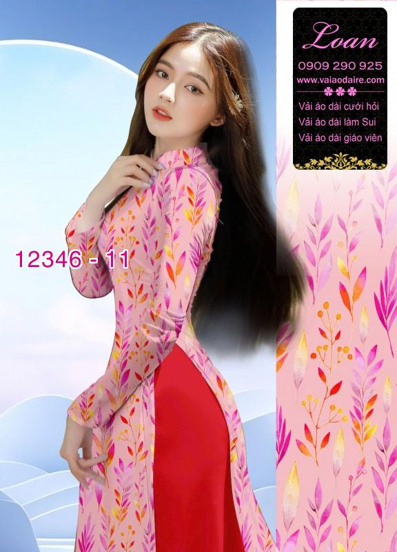 Vải áo dài hoa in 3D