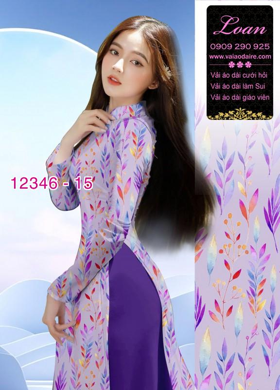 Vải áo dài hoa in 3D