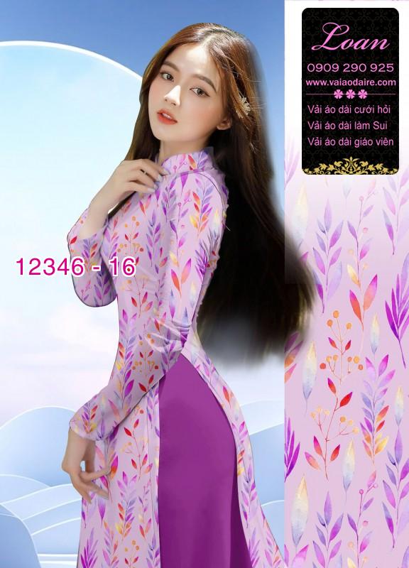 Vải áo dài hoa in 3D