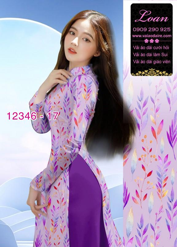 Vải áo dài hoa in 3D
