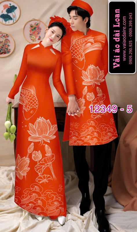 Vải áo dài đôi nam nữ