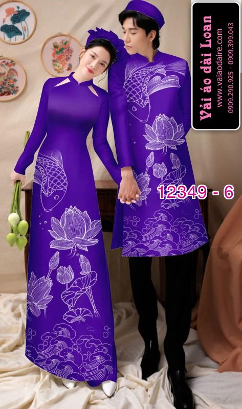 Vải áo dài đôi nam nữ