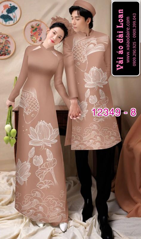Vải áo dài đôi nam nữ