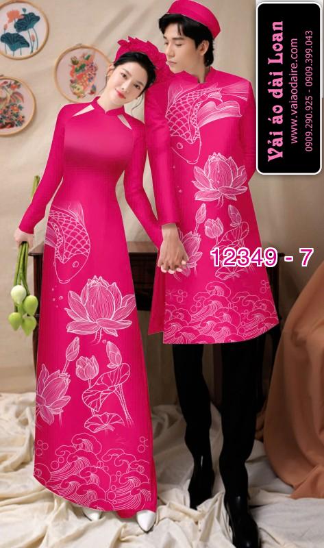 Vải áo dài đôi nam nữ