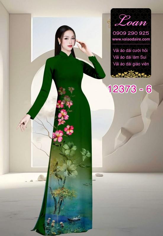 Vải áo dài hoa in 3D