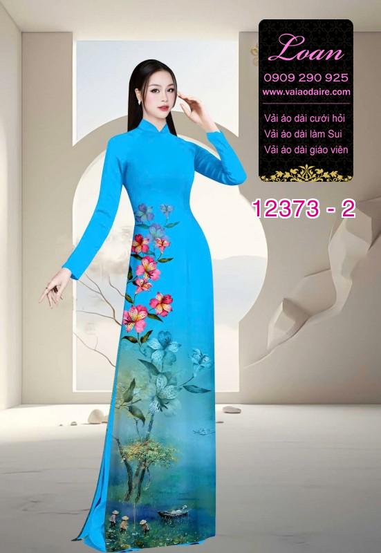 Vải áo dài hoa in 3D