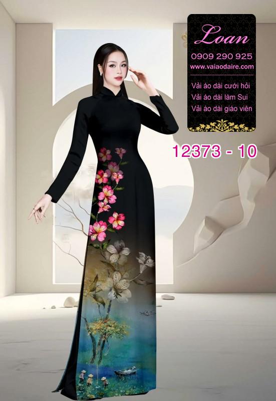 Vải áo dài hoa in 3D