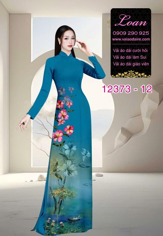 Vải áo dài hoa in 3D