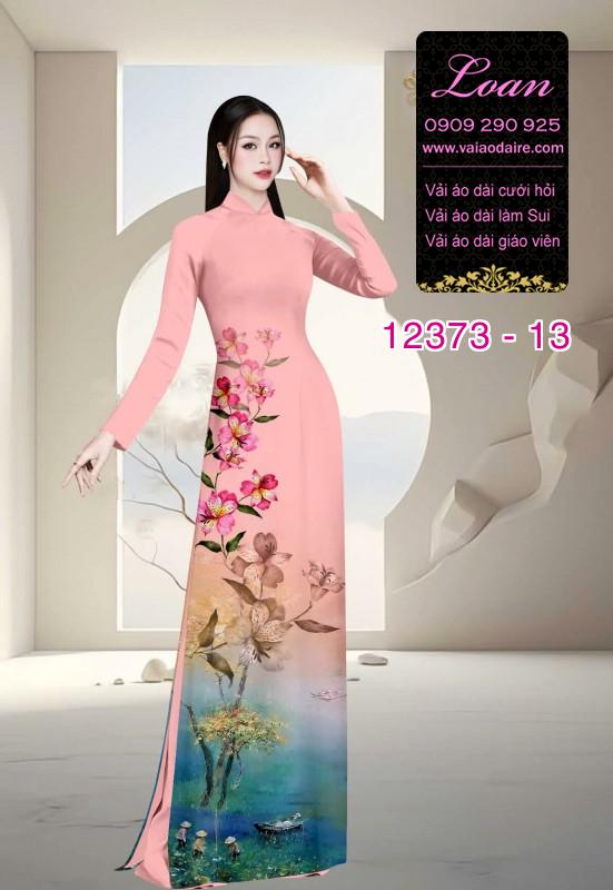 Vải áo dài hoa in 3D