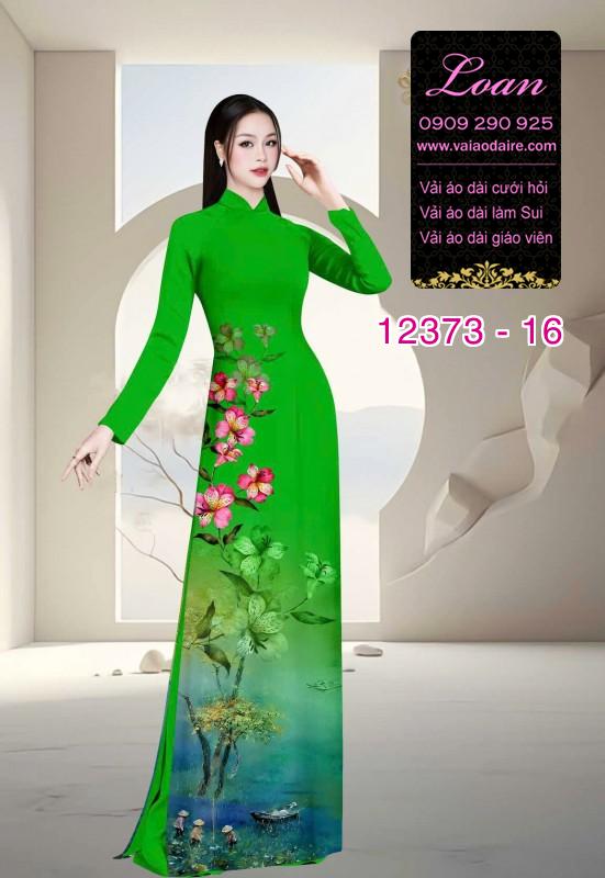 Vải áo dài hoa in 3D