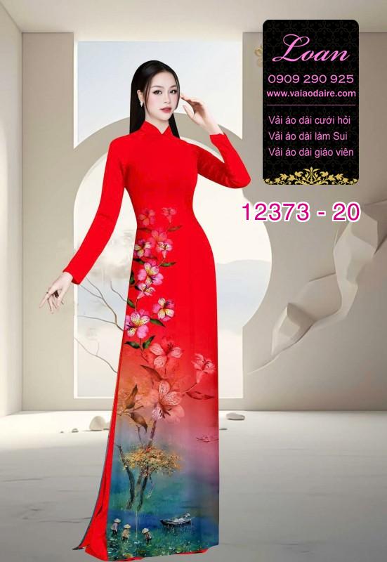 Vải áo dài hoa in 3D