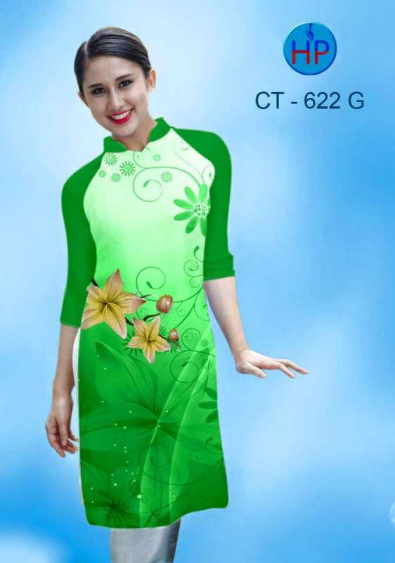 Vải áo dài Cách Tân hoa Ly Vải áo dài Cách Tân hoa Ly