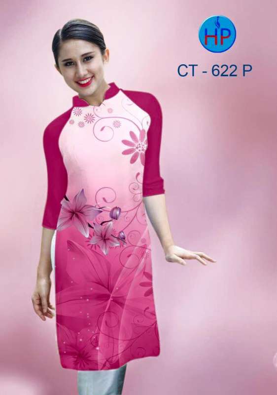 Vải áo dài Cách Tân hoa Ly Vải áo dài Cách Tân hoa Ly