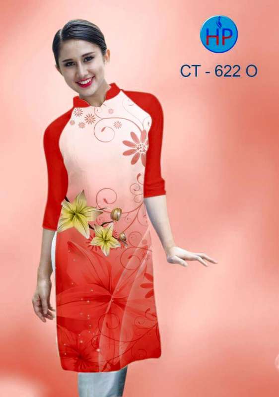 Vải áo dài Cách Tân hoa Ly Vải áo dài Cách Tân hoa Ly
