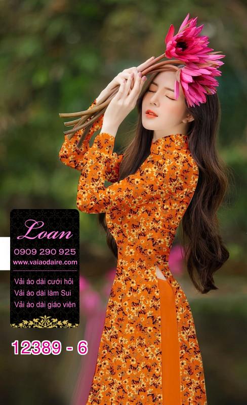 Vải áo dài hoa nhí Vải áo dài hoa nhí
