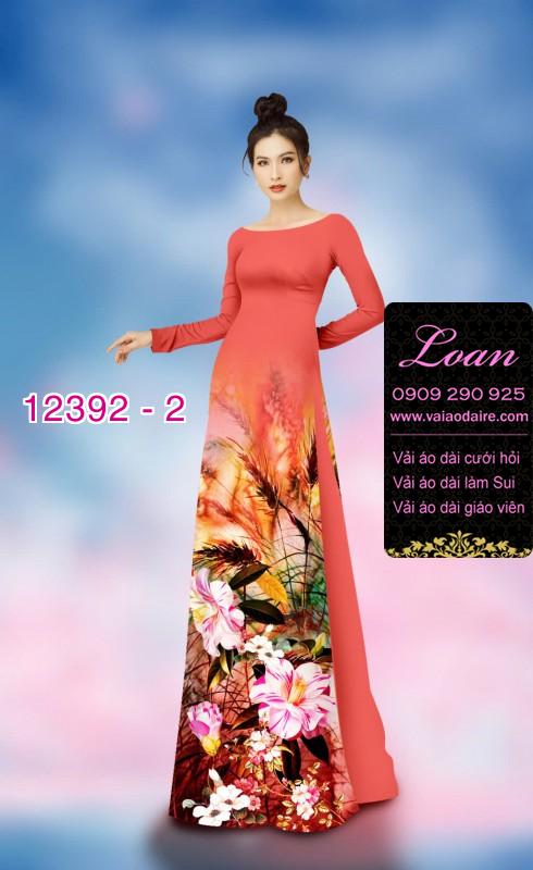 Vải áo dài hoa nhí