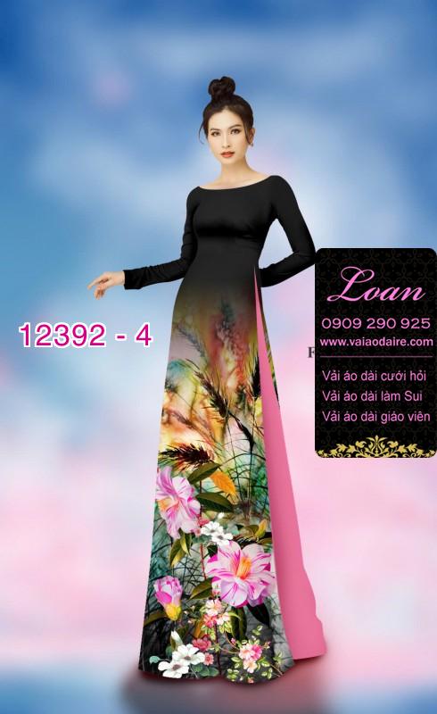 Vải áo dài hoa nhí