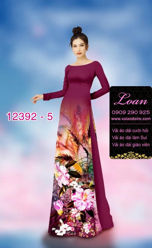 Vải áo dài hoa nhí