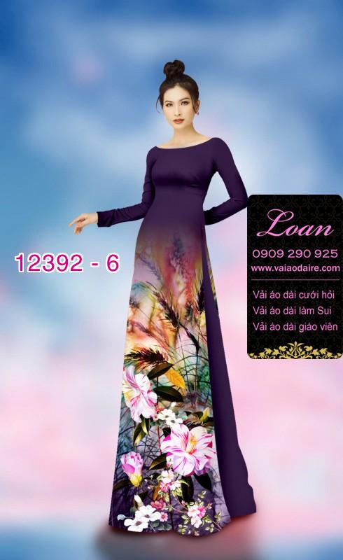 Vải áo dài hoa nhí