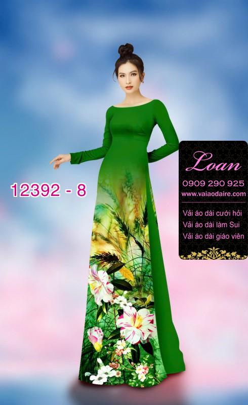 Vải áo dài hoa nhí