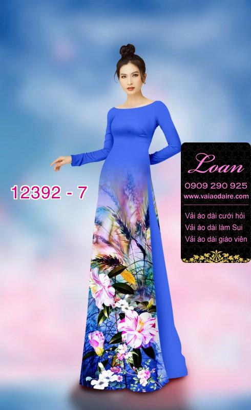 Vải áo dài hoa nhí