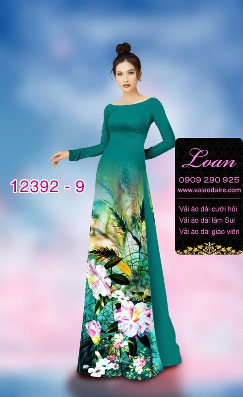 Vải áo dài hoa nhí