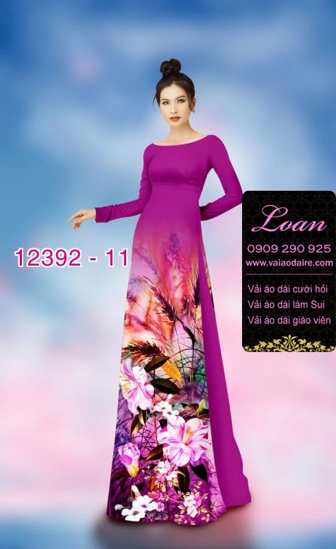 Vải áo dài hoa nhí