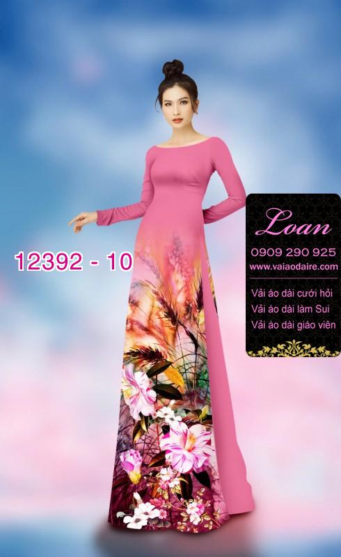 Vải áo dài hoa nhí