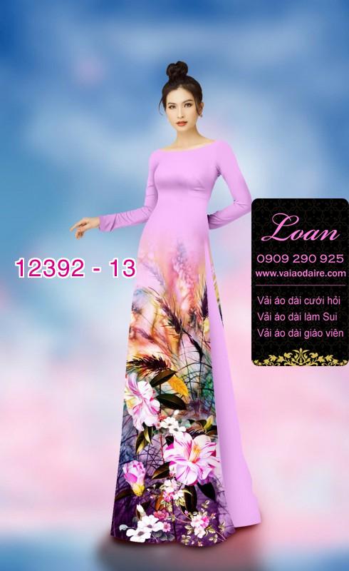 Vải áo dài hoa nhí