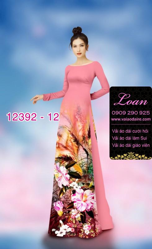 Vải áo dài hoa nhí
