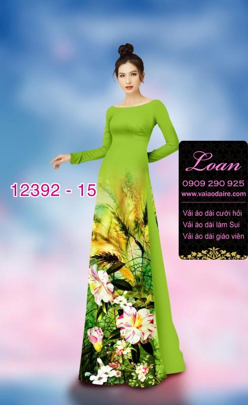Vải áo dài hoa nhí