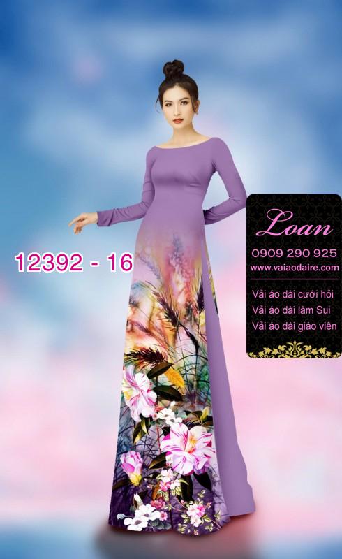 Vải áo dài hoa nhí