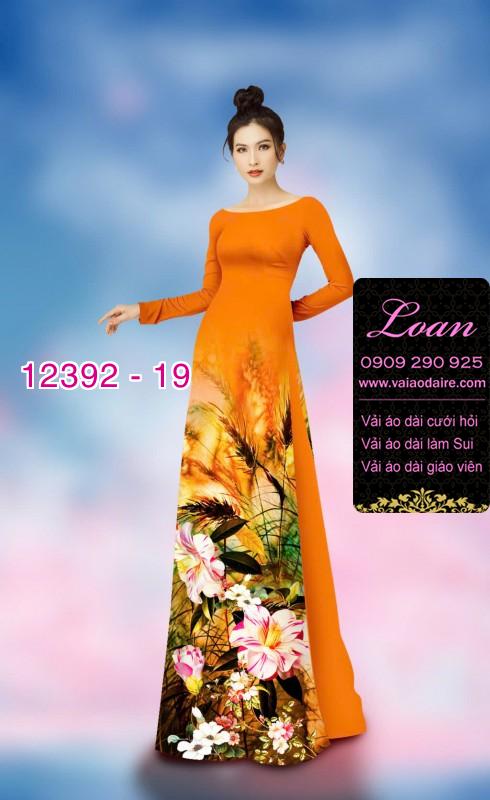 Vải áo dài hoa nhí