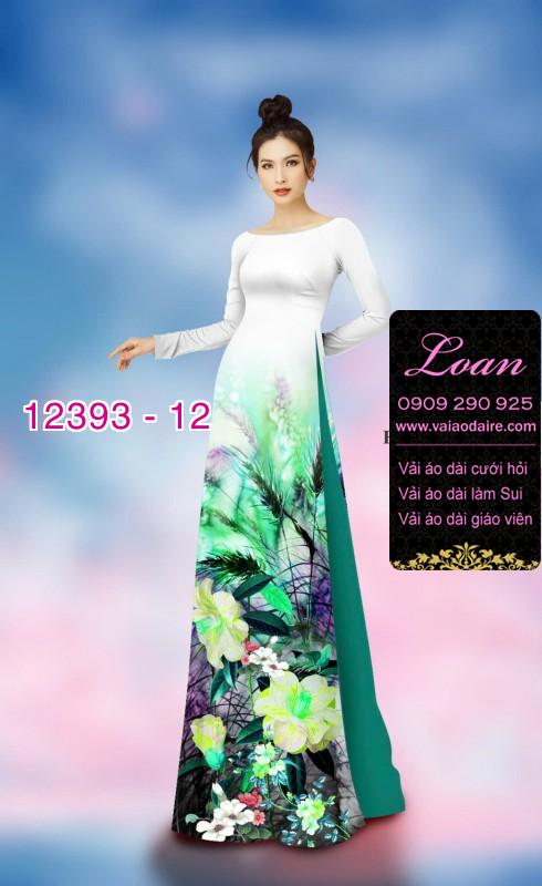 Vải áo dài hoa nhí Vải áo dài hoa nhí