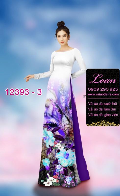 Vải áo dài hoa nhí Vải áo dài hoa nhí