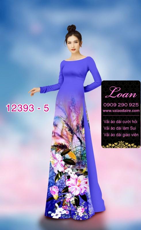 Vải áo dài hoa nhí Vải áo dài hoa nhí