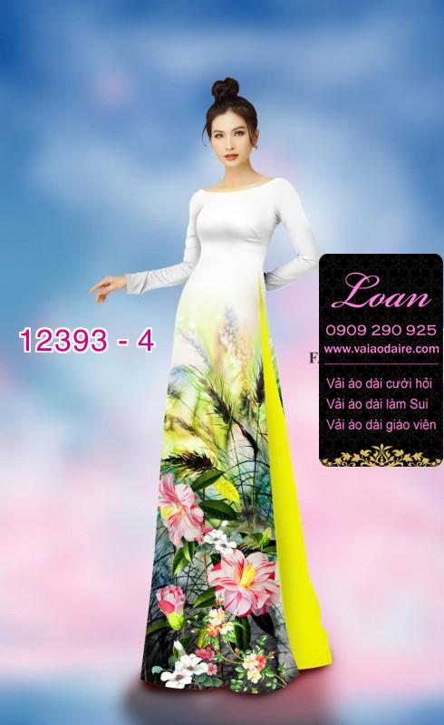 Vải áo dài hoa nhí Vải áo dài hoa nhí