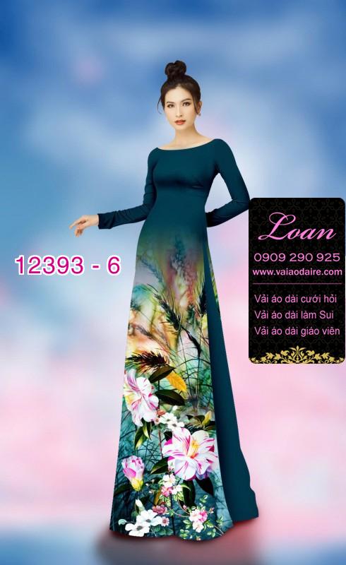 Vải áo dài hoa nhí Vải áo dài hoa nhí