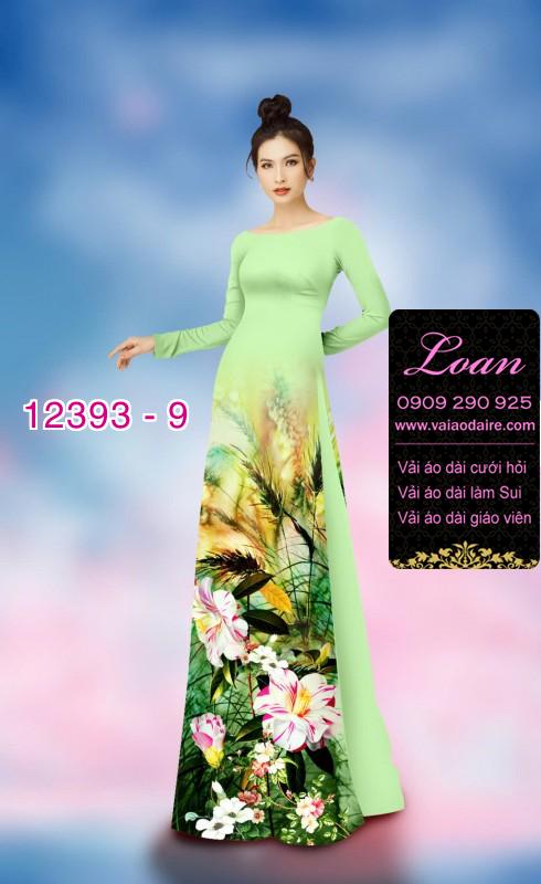 Vải áo dài hoa nhí Vải áo dài hoa nhí