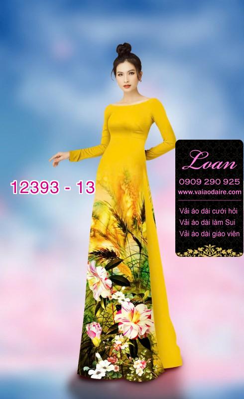 Vải áo dài hoa nhí Vải áo dài hoa nhí