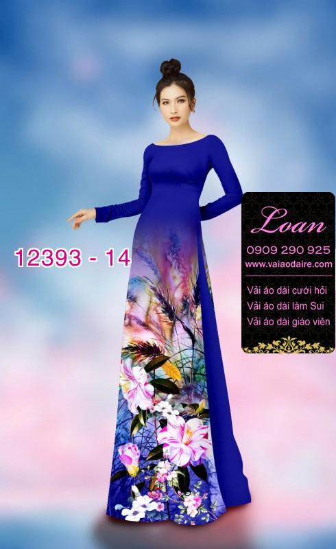Vải áo dài hoa nhí Vải áo dài hoa nhí