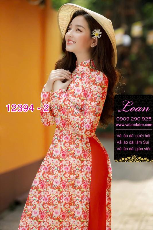 Vải áo dài hoa nhí Vải áo dài hoa nhí